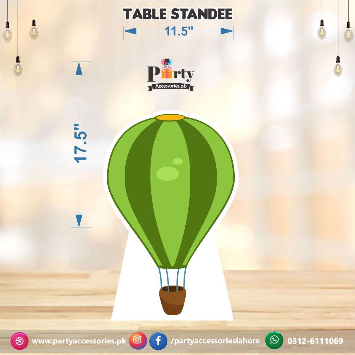 Tabletop Transport Cutouts - Cheerful and Decorative Elements for Parties