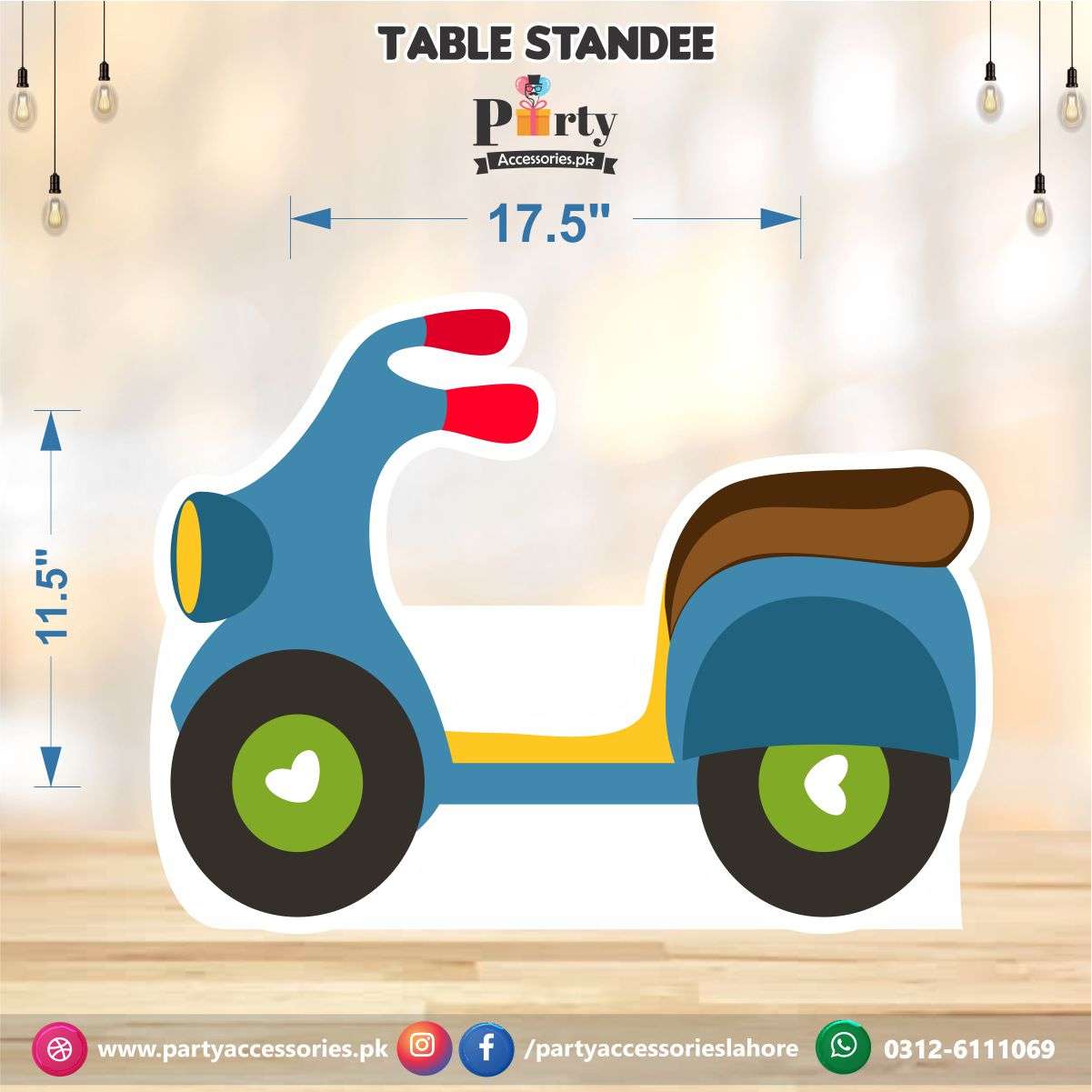 Tabletop Transport Cutouts - Cheerful and Decorative Elements for Parties