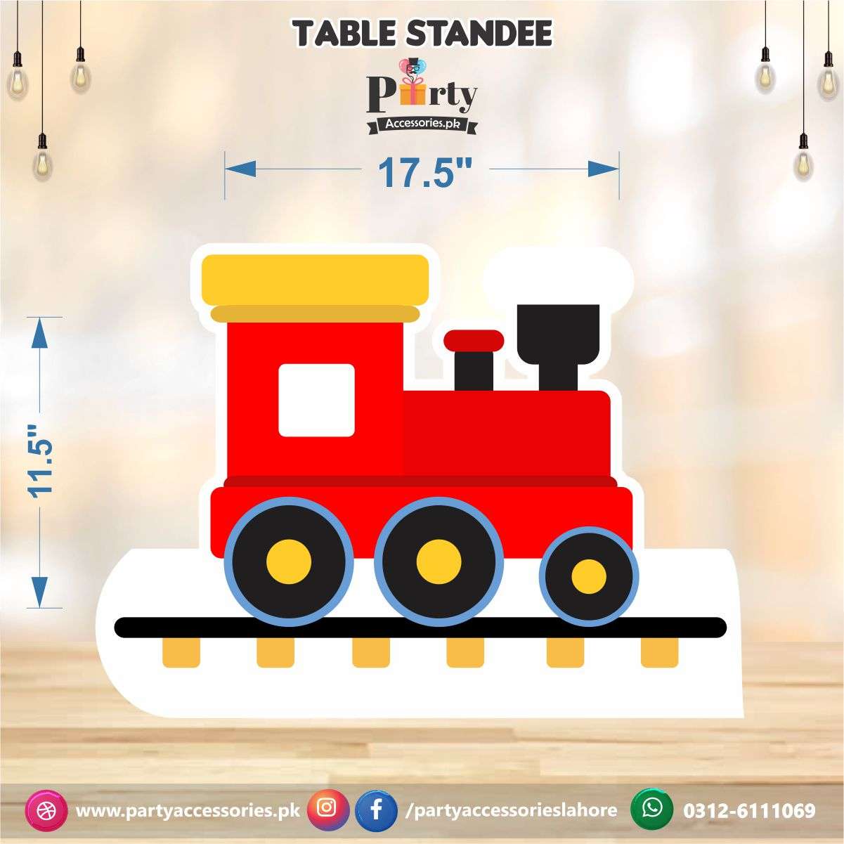 Tabletop Transport Cutouts - Cheerful and Decorative Elements for Parties