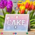 table tent cards in BTS theme 