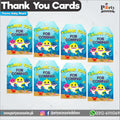 Customized Gift tags in Baby shark theme