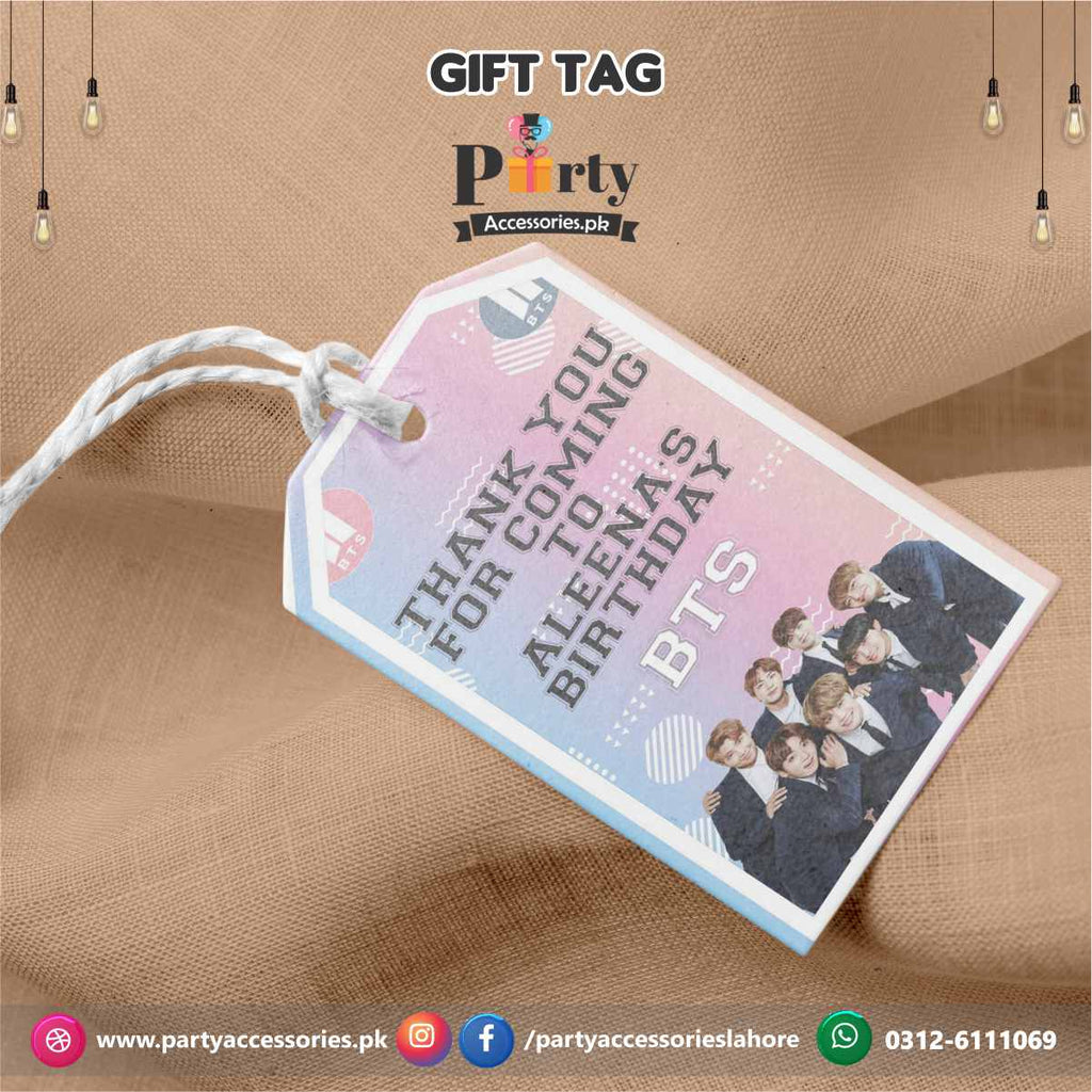 bts theme gift tags