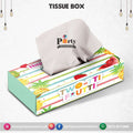 Customized Tissue Box in Tutti Fruiti theme birthday table Décor