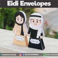 Eidi Envelops in exclusive boy and girl shape cutouts