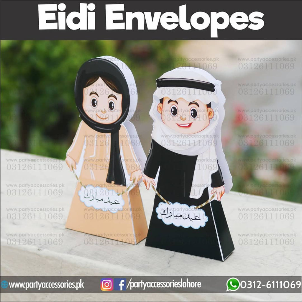 Eidi Envelops in exclusive boy and girl shape cutouts