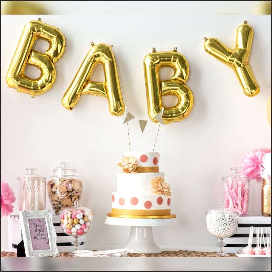 Alphabet Golden Foil Balloons