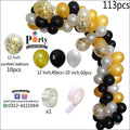 Balloon Arch Set Garland kit DIY Black and golden confetti