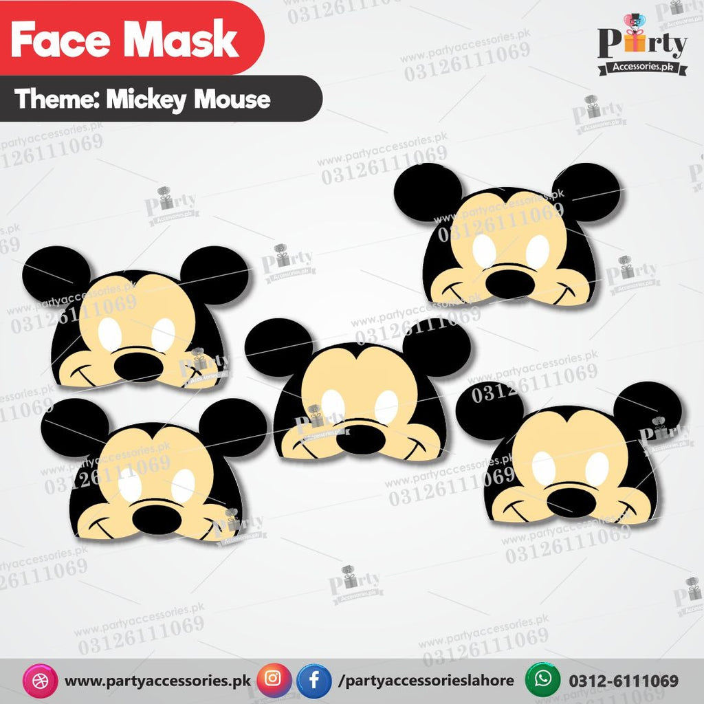 Mickey Mouse theme face masks