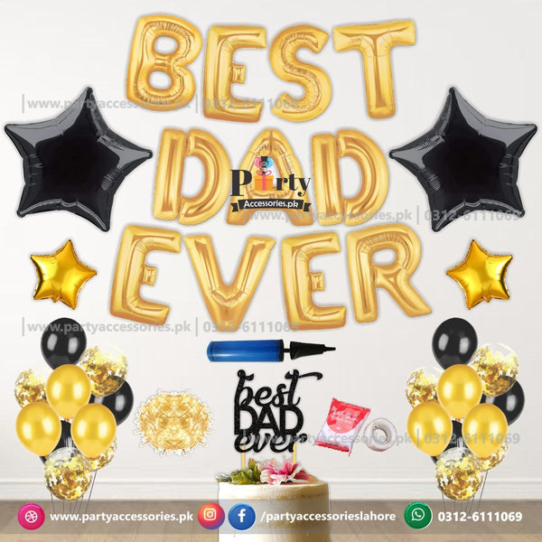 Fathers day decoration package | BEST DAD EVER Wall decoration budget deal