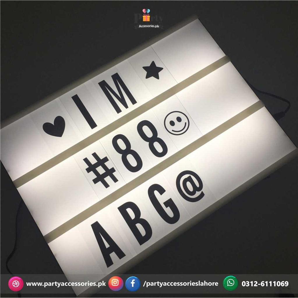 A4 Cinematic Letter LED Light Box DIY Letters Light Box Magic Glow