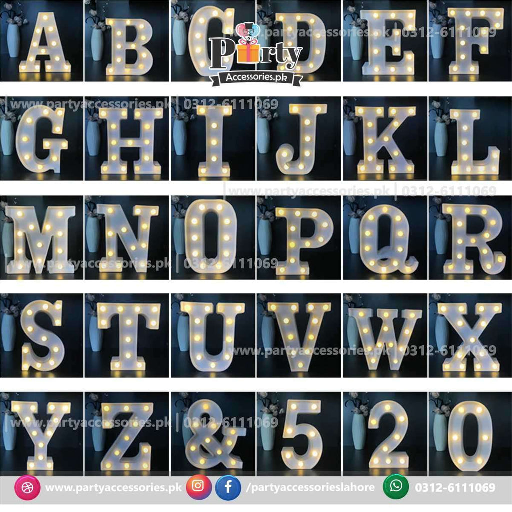 LED letters | Marquee LED Alphabets A to Z light up letters