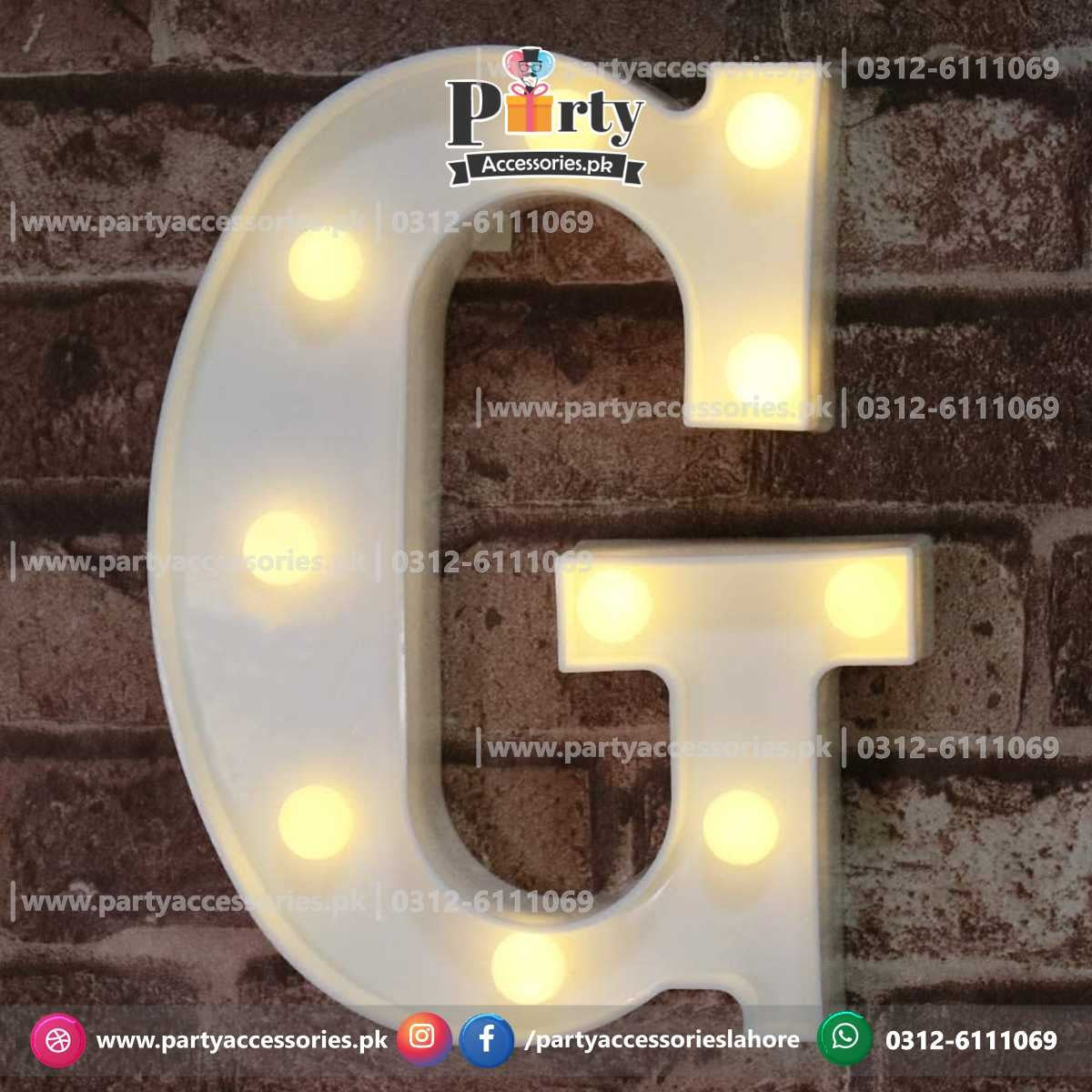 LED letters | Marquee LED Alphabets A to Z light up letters ...