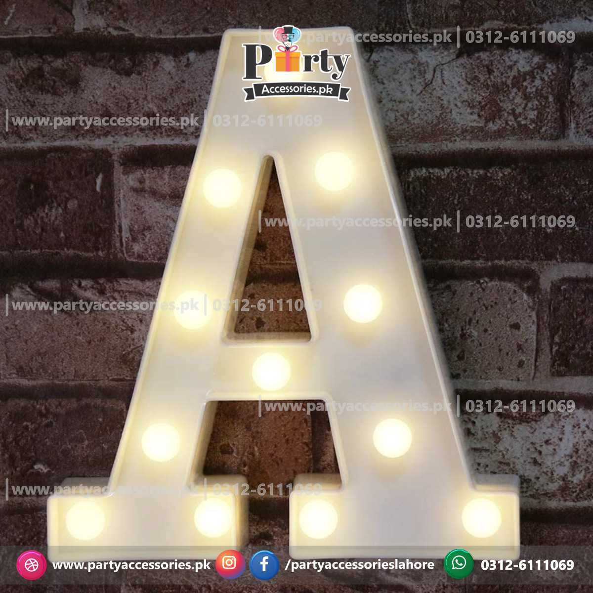 LED letters | Marquee LED Alphabets A to Z light up letters ...