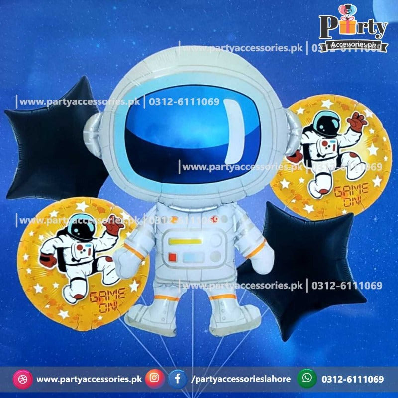 outerspace theme birthday party balloons