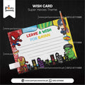 Customized Super hero avengers theme wish Cards 
