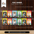 Customized Month wise Pictures banner in Superheroes theme  