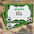 Wish cards in Football theme Birthday Party