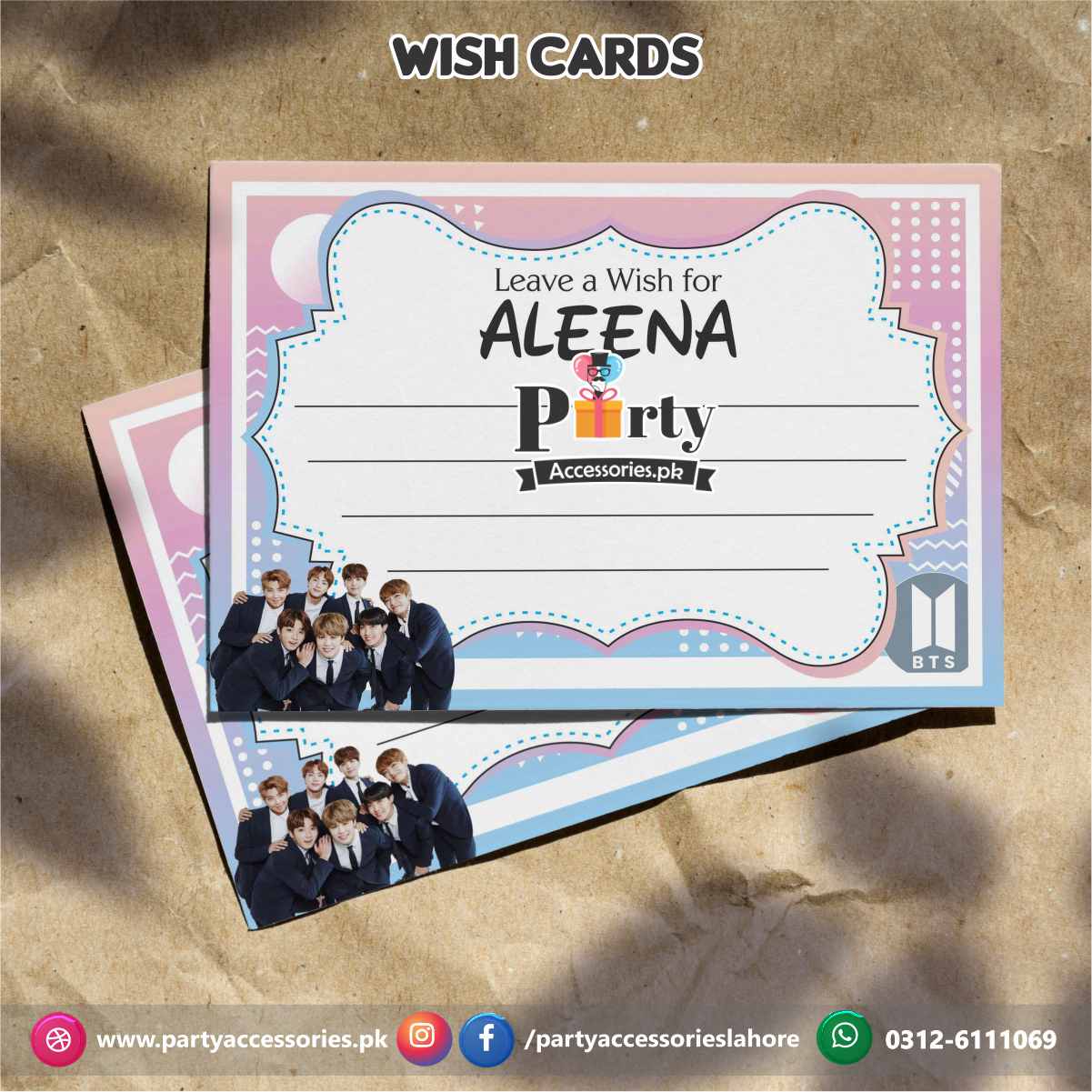 bts wish cards