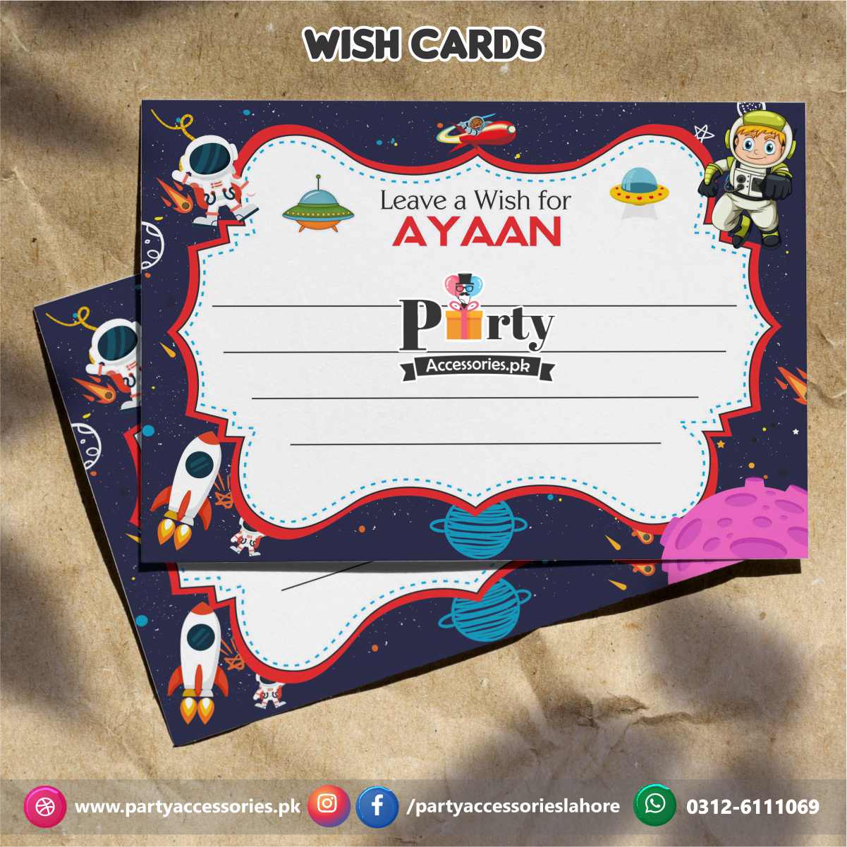 outer space wish cards