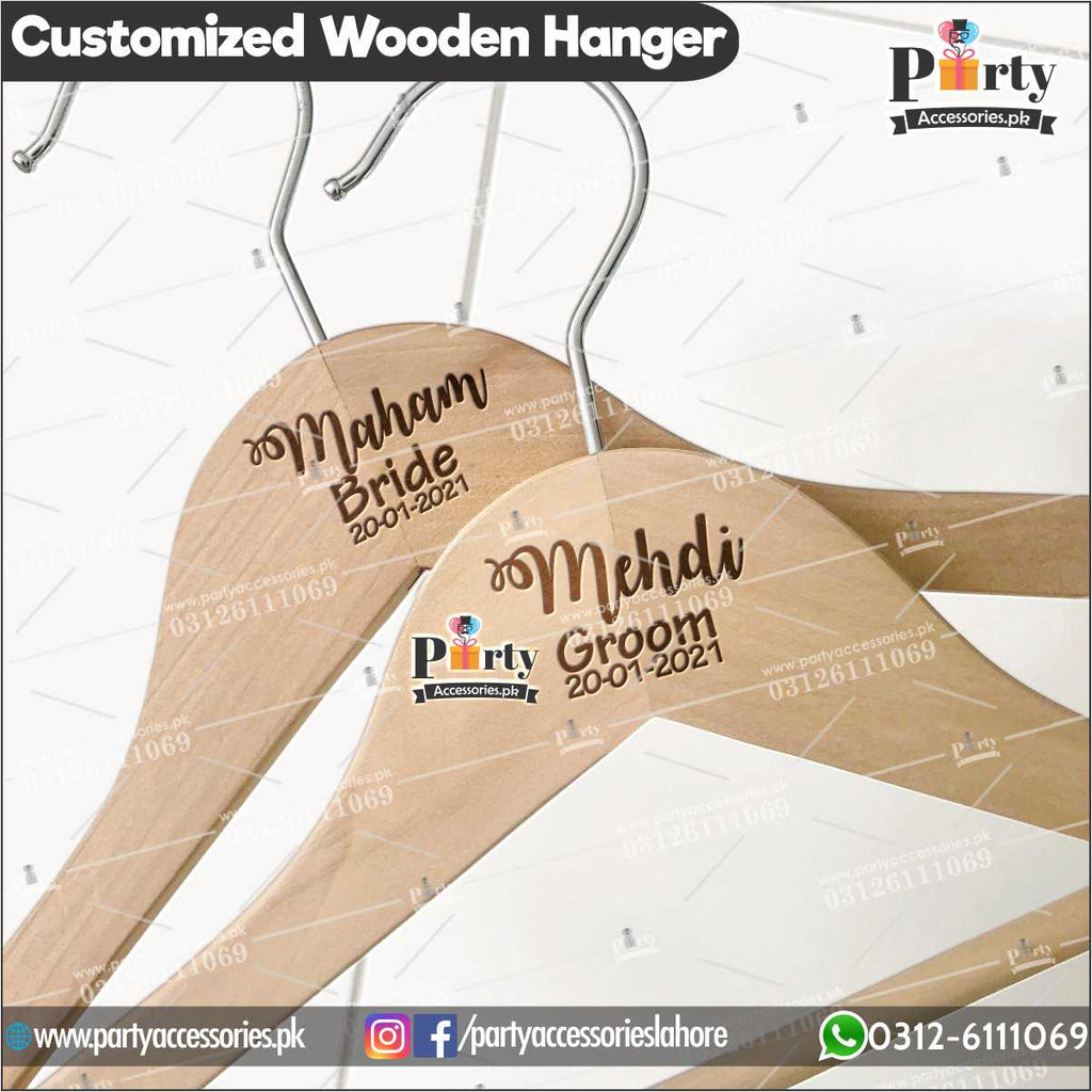 Customized wooden hangers near me
