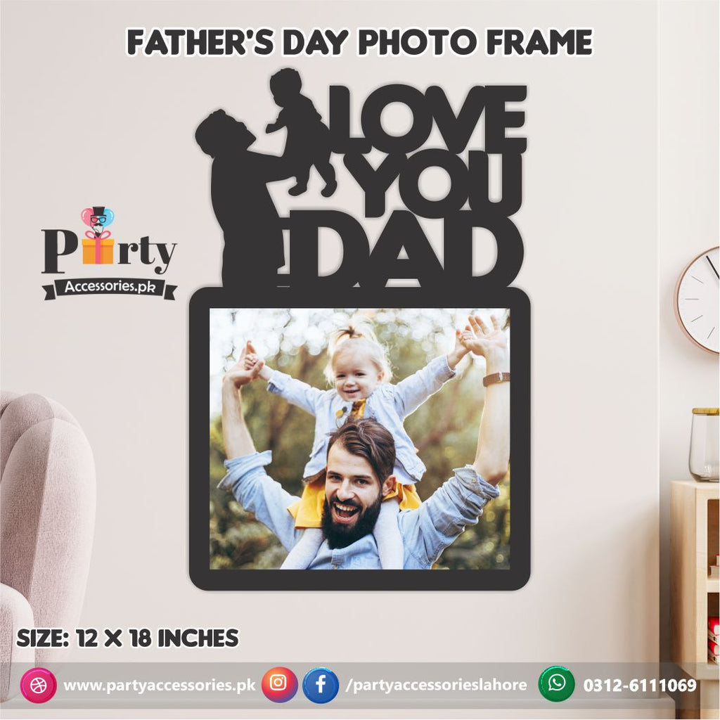 Customized I LOVE YOU DAD wall frame | Father's day Gifts | Happy Fathers day decorations