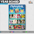 Customized Month wise year Picture board in Baby shark theme (year board)