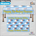 Customized Air Plane Theme Birthday table top sheet