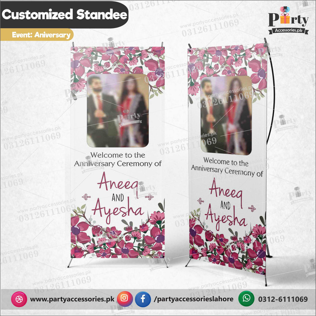 Customized Welcome Standee for your Anniversary party decoration