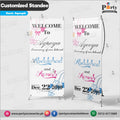 Welcome standee For AQEEQAH celebration event