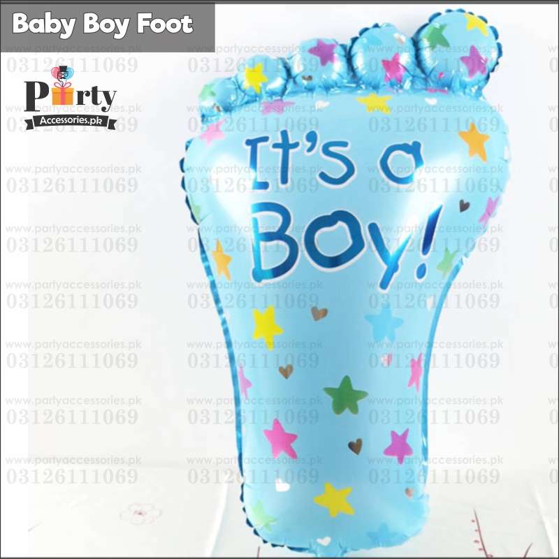 Baby Shower Foot Shaped large Balloon for Baby Boy or Baby Girl