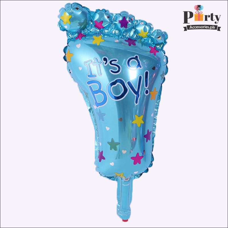 Baby Shower Foot Shaped large Balloon for Baby Boy or Baby Girl