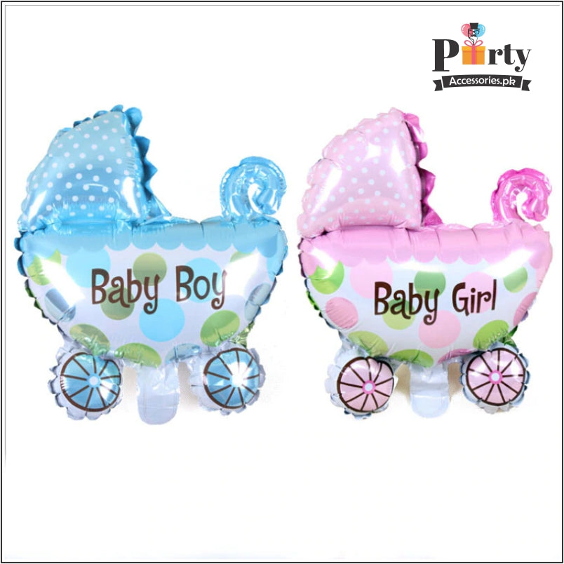 Baby Boy cart Balloon baby girl cart balloon for baby shower