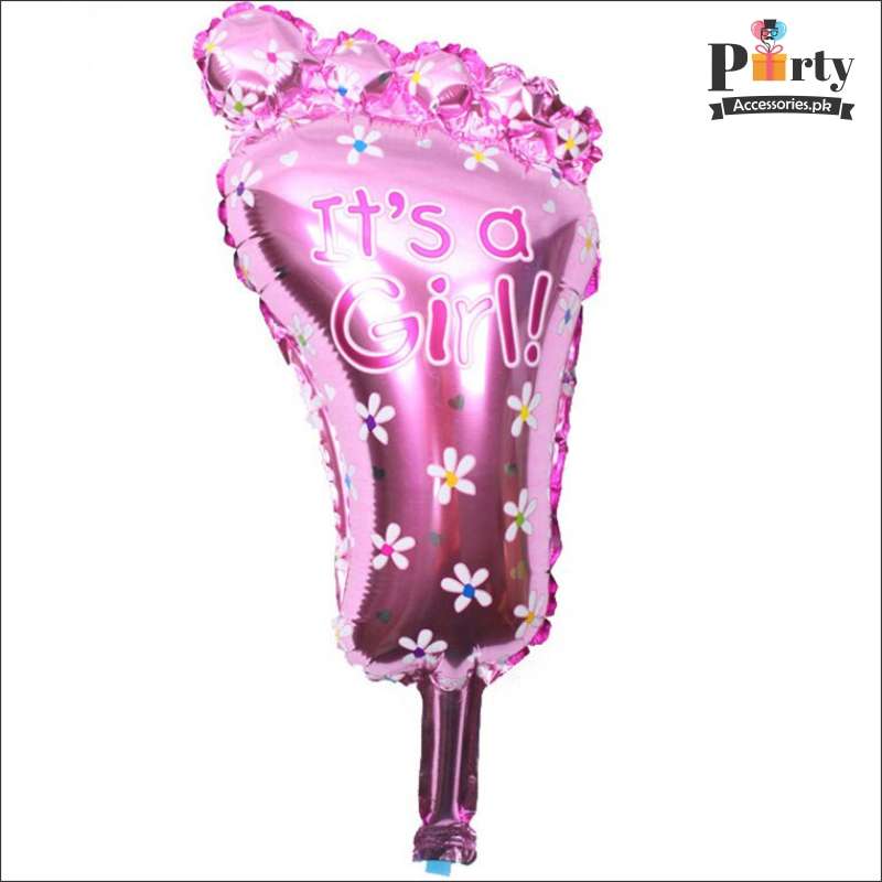 Baby Shower Foot Shaped large Balloon for Baby Boy or Baby Girl