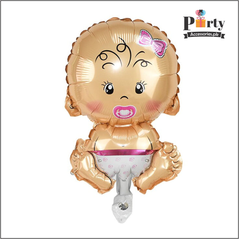 Baby Shaped large foil Balloon for Baby Girl