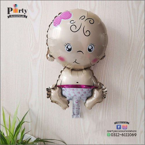 Baby Shaped large foil Balloon for Baby Girl