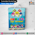 baby shark theme customized goody bags 
