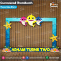 Customized Photo Booth / selfie frame for Baby shark theme party