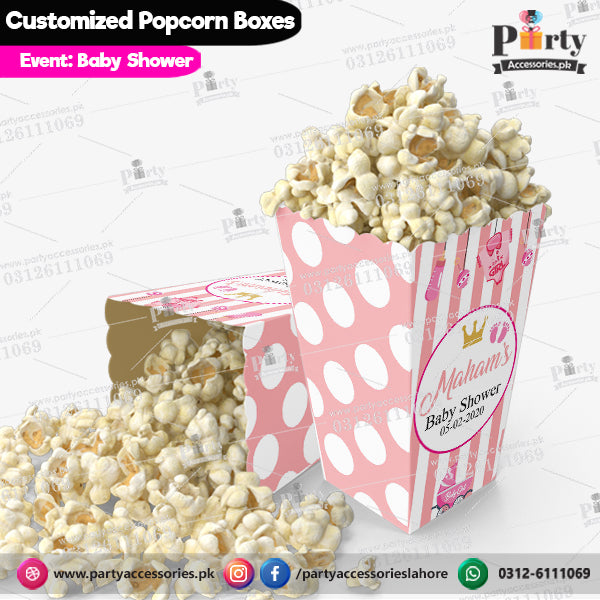 Popcorn Boxes for BABY SHOWER Table decor