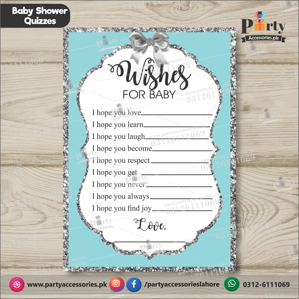 BABY SHOWER wish cards / wishes for the baby