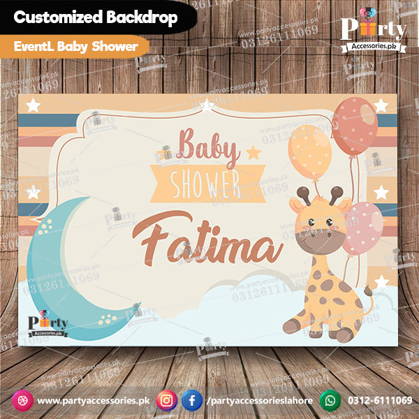 Backdrop Flex for baby shower wall decoration