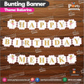 Customized Ballerina theme Birthday Bunting Banner