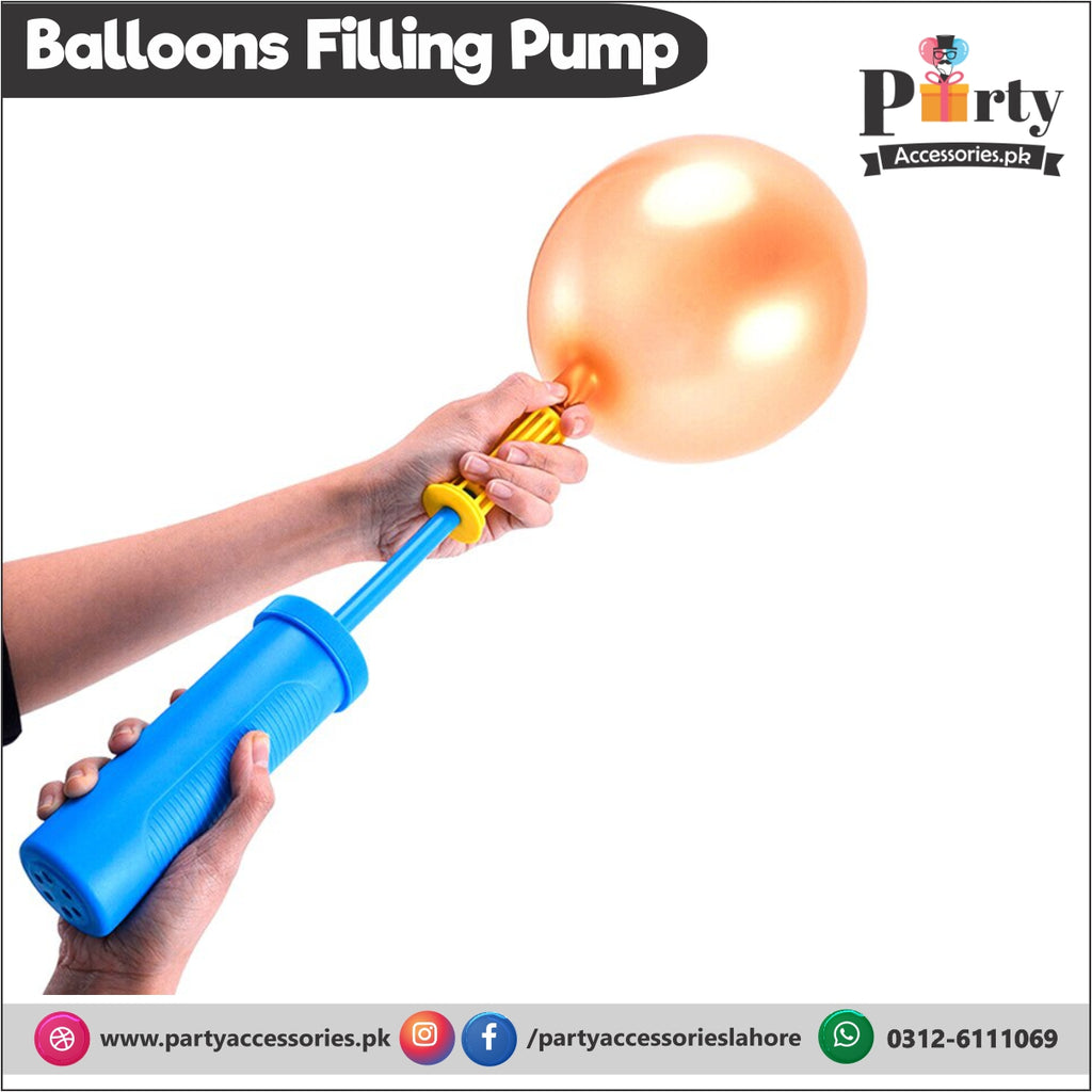 Balloon filler hand pump