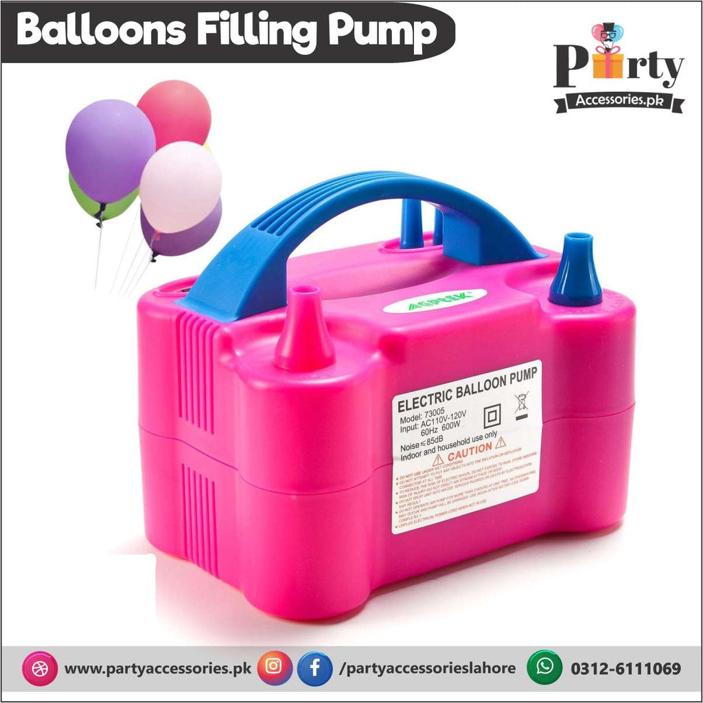 Electric balloon filler pump