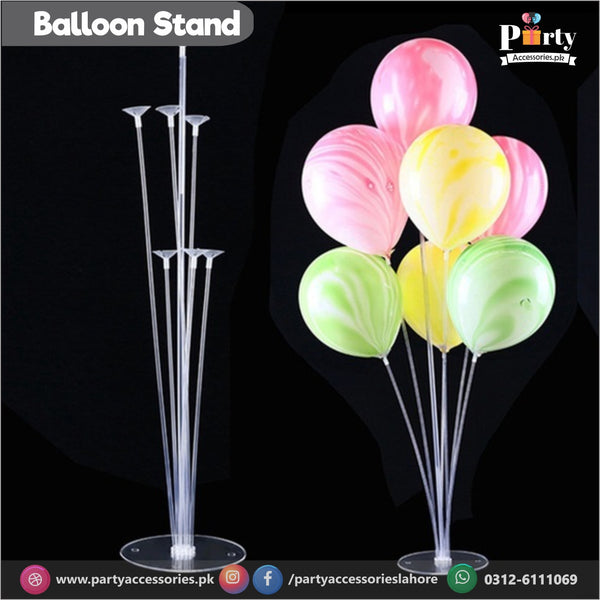 Light Up 13Pcs Balloons Column Stand Holder Kit With LED String Lights For  Table Floor Baby