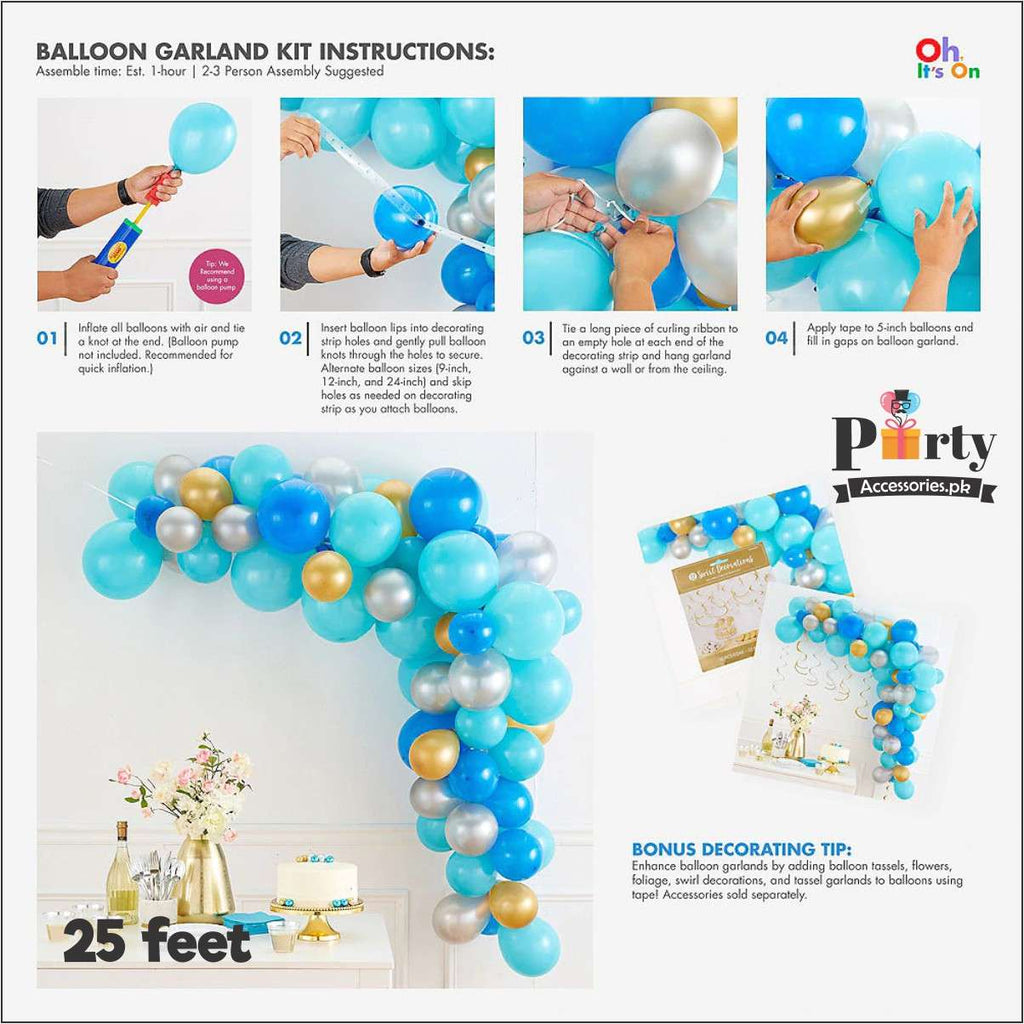 balloon strip garland