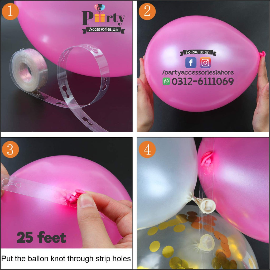 Balloon Arch strip tape to make arch Garland for Birthday
