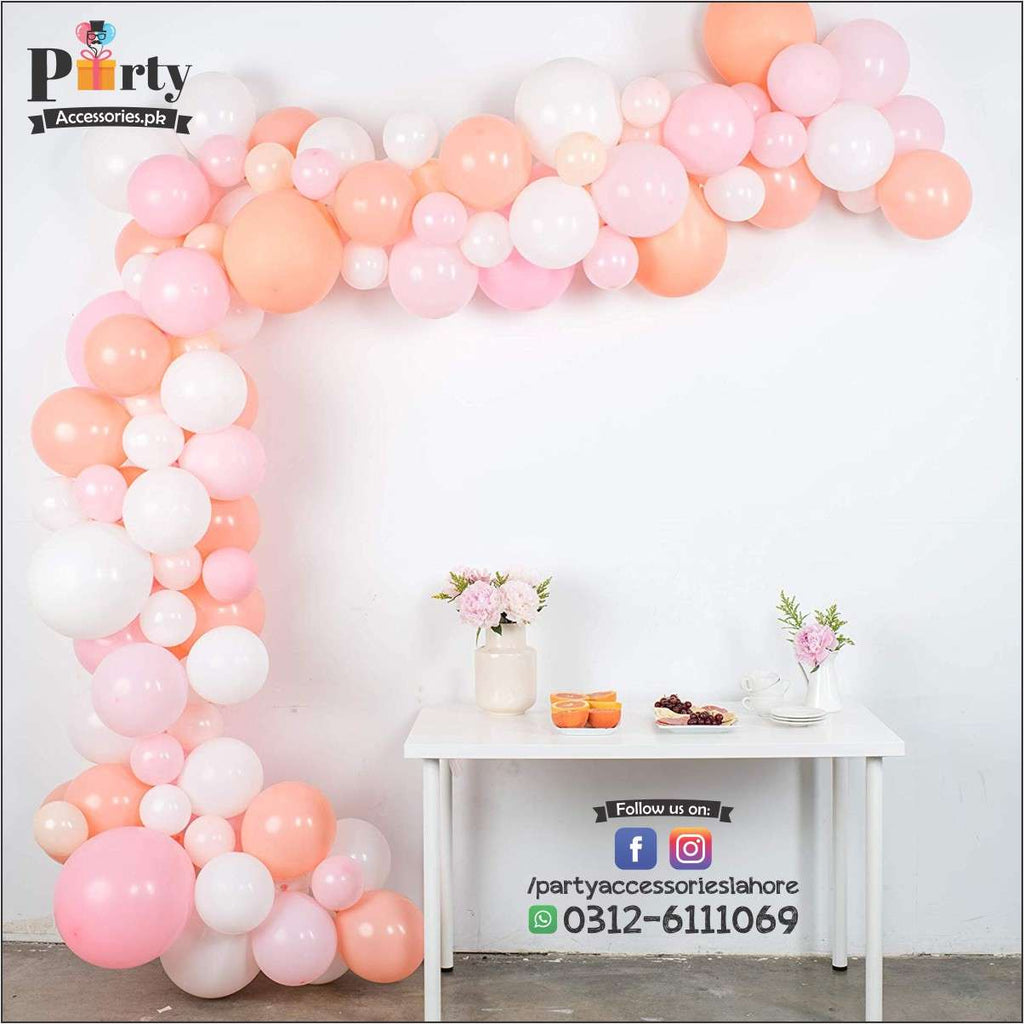 Balloon strip for balloon arch arrangement