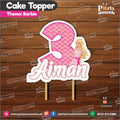 Customized card cake topper for birthday in Barbie theme daraz ideas