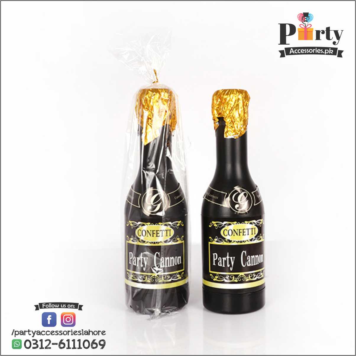 Champagne Bottle Party Popper Confetti