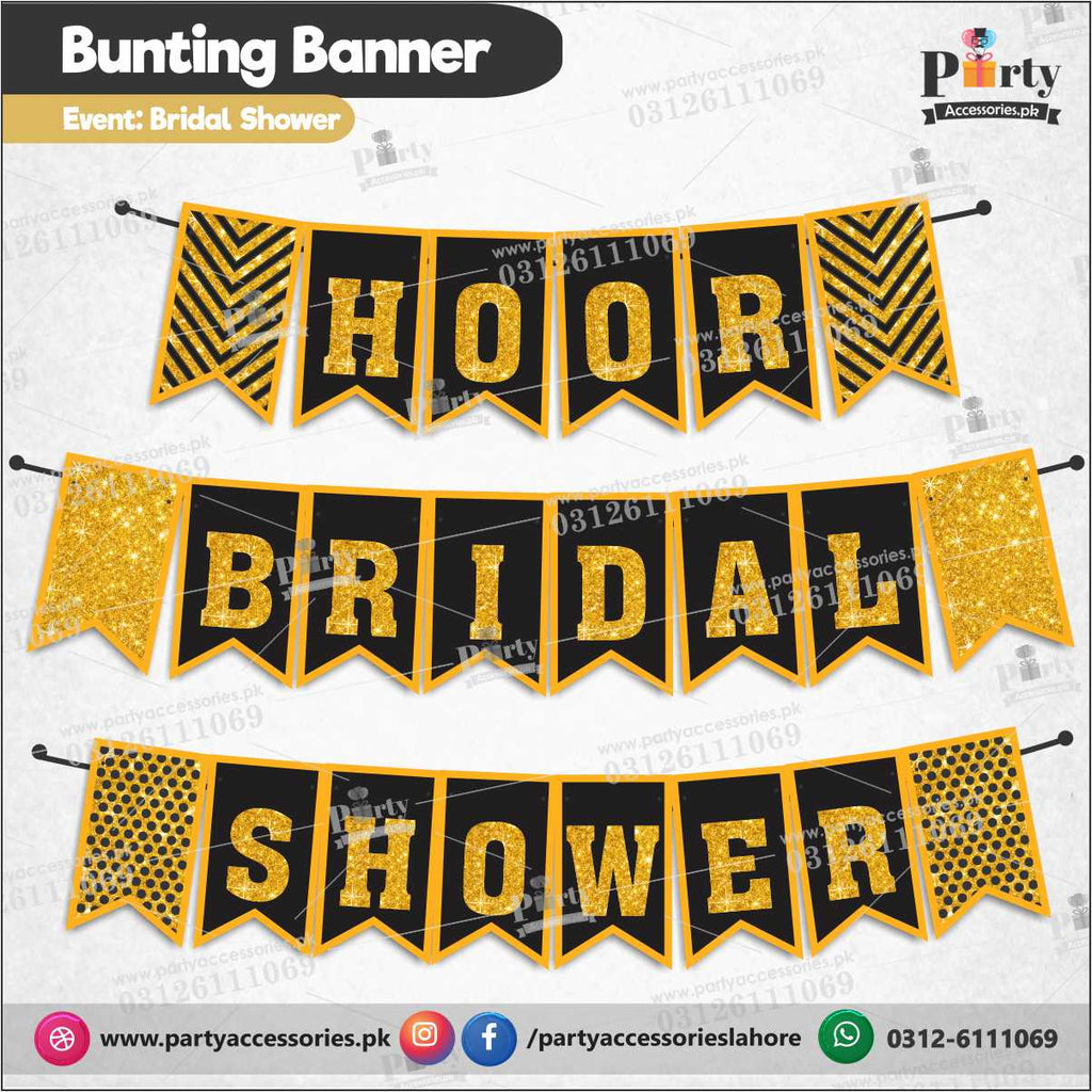 Customized Bridal Shower Bunting banner